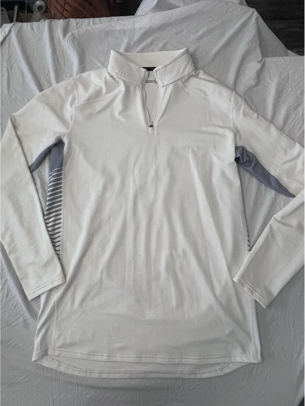Under Armour ColdGear Reactor White Quarter Zip Pullover Men's Large